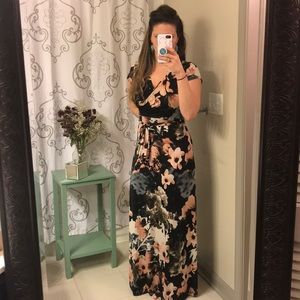 Filly Flair Flowered Maxi Dress